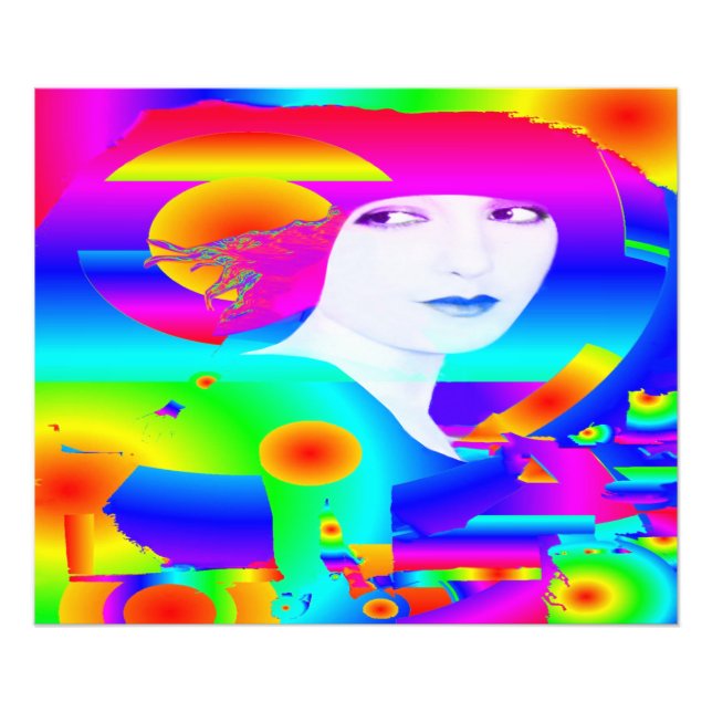 Abstrakt Färg Dream Fototryck (Framsidan)