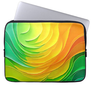 Abstrakt färg energiflödesdesign laptop fodral