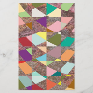 Abstrakt Färg Glitter Brevpapper