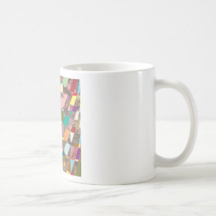 Abstrakt Färg Glitter Kaffemugg