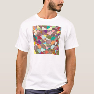 Abstrakt Färg Glitter T-shirt