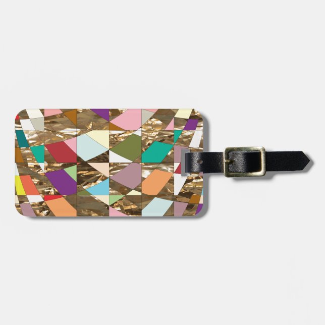 Abstrakt Färg guldolja Bagagebricka (Horisontell Framsida)