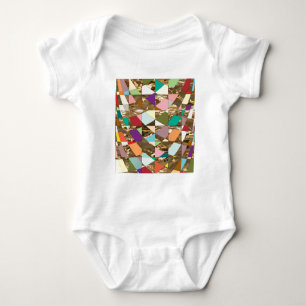 Abstrakt Färg guldolja T Shirt