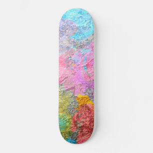 Abstrakt Färg Mini Skateboard Bräda 18,5 Cm