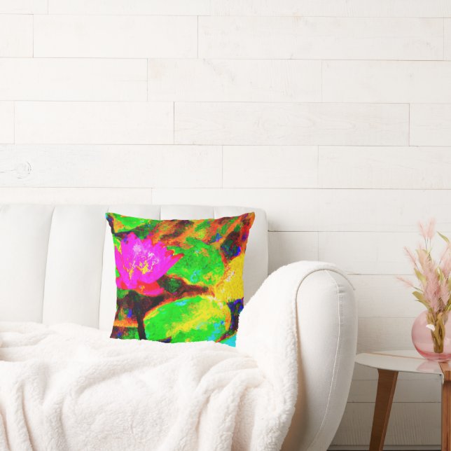 Abstrakt Färg Modern Art Kudde (Soffa)