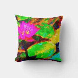 Abstrakt Färg Modern Art Kudde