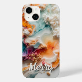 Abstrakt Färg Monogrammed Fodral-Mate iphone case