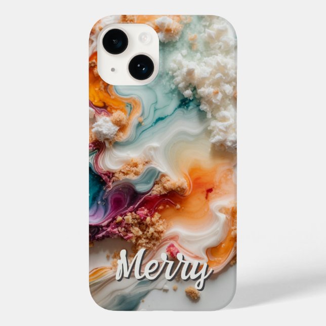 Abstrakt Färg Monogrammed Fodral-Mate iphone case (Baksida)