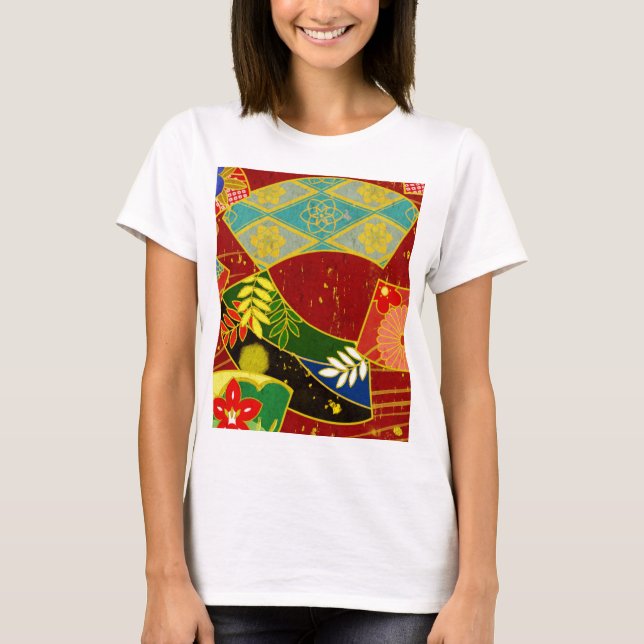 ABSTRAKT FÄRG MÖNSTER 4 T SHIRT (Framsida)