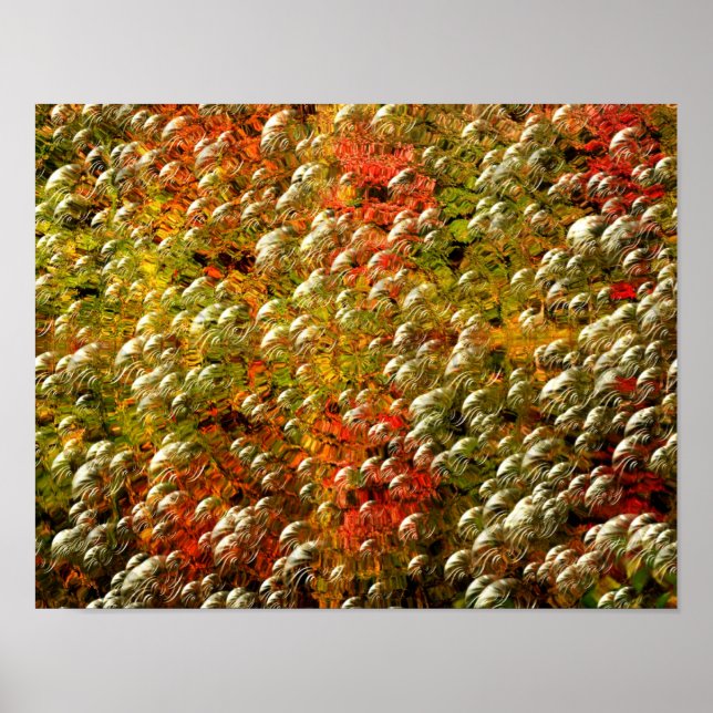 Abstrakt Färg och bubblor Poster (Framsidan)