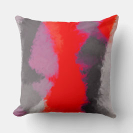 Abstrakt Färg Paint Penseldrag nr 28 Kudde