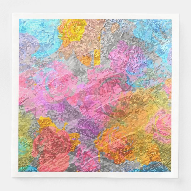 Abstrakt Färg Pappersservett (Framsida)