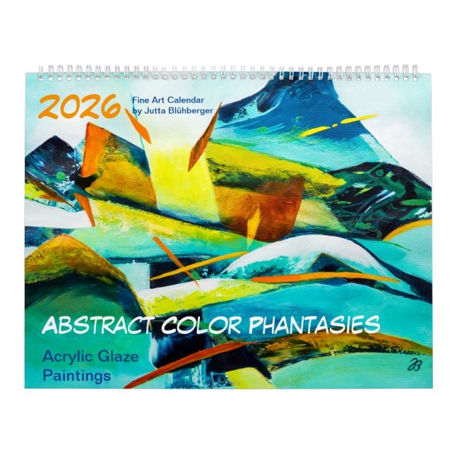 Abstrakt Färg Phantasies - Finare kalendern 2024 Kalender (Omslag)