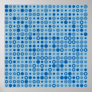 Abstrakt Färg-raster Poster