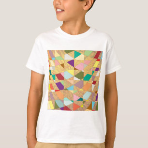 Abstrakt Färg Sol Burst Tee Shirt