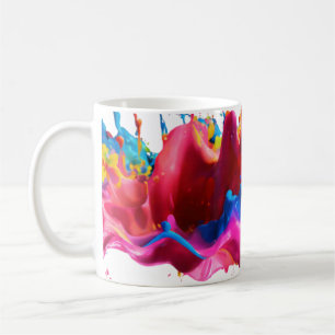 Abstrakt Färg Stänk 11 oz Mugg
