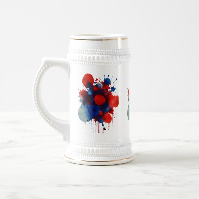Abstrakt Färg Stänk - 22 oz Stein Design Sejdel (Vänster)
