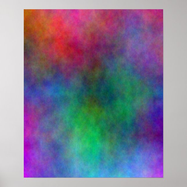 Abstrakt Färg Stänk Poster (Framsidan)