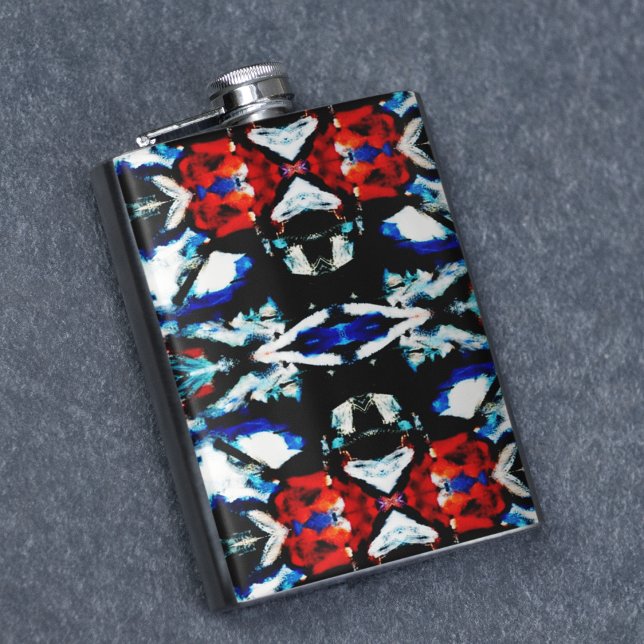 Abstrakt Färg Struktur Fickplunta (flask)
