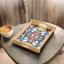 Abstrakt Färg Struktur Frukostbricka