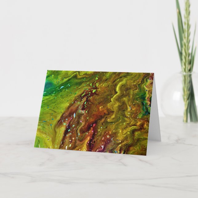 Abstrakt Färg Studie 11, kort (Framsida)