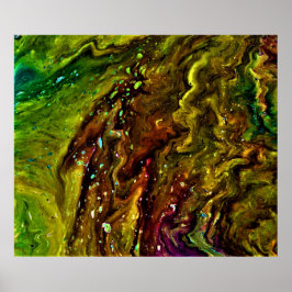 Abstrakt Färg Studie 11. Poster