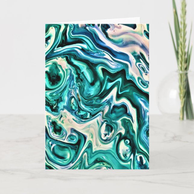 Abstrakt Färg Studie 121, kort (Framsida)