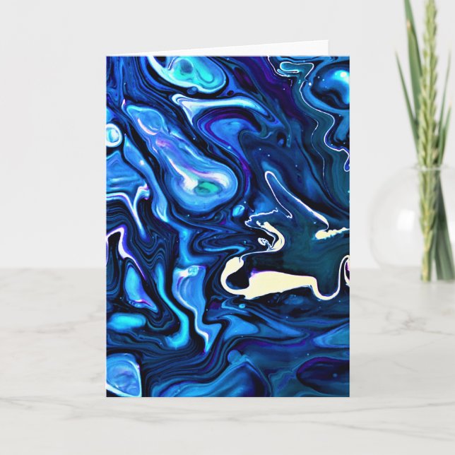 Abstrakt Färg Studie 122, kort (Framsida)