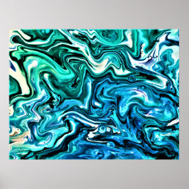 Abstrakt Färg Studie 123. Poster