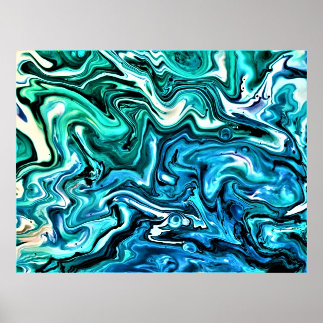 Abstrakt Färg Studie 123. Poster (Framsidan)