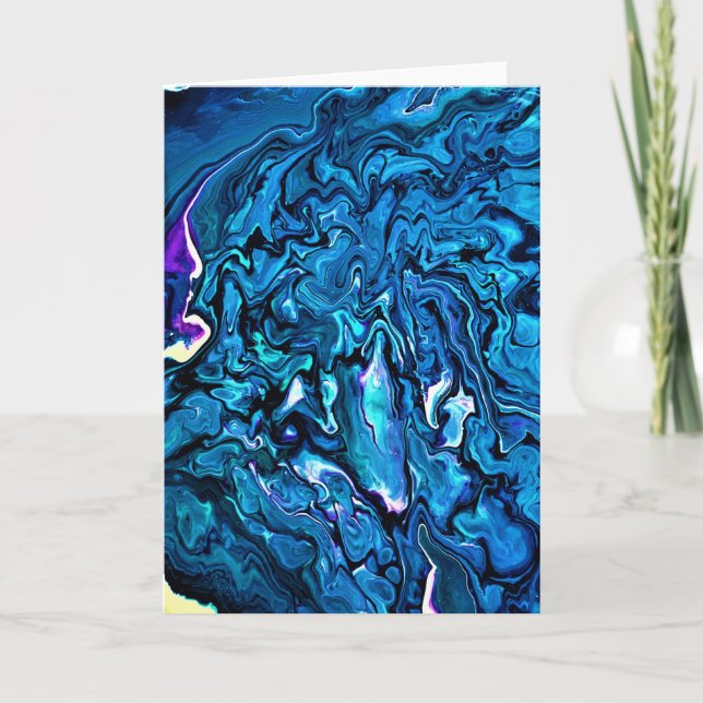 Abstrakt Färg Studie 124, kort (Framsida)