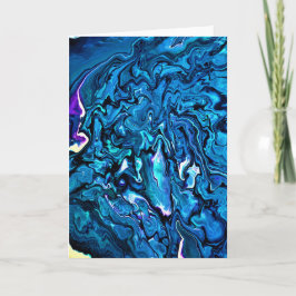 Abstrakt Färg Studie 124, kort