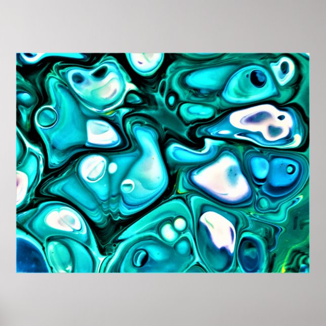 Abstrakt Färg Studie 125. Poster (Framsidan)