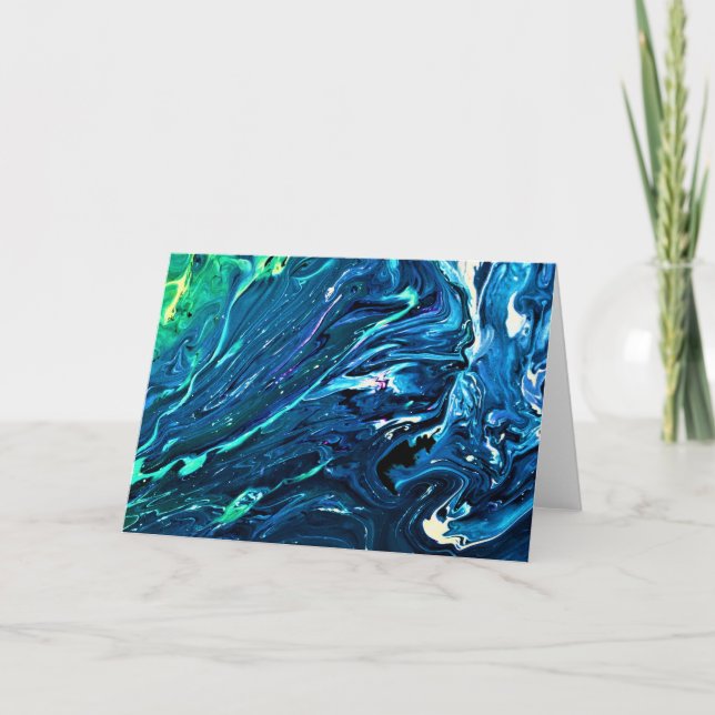 Abstrakt Färg Studie 128, kort (Framsida)