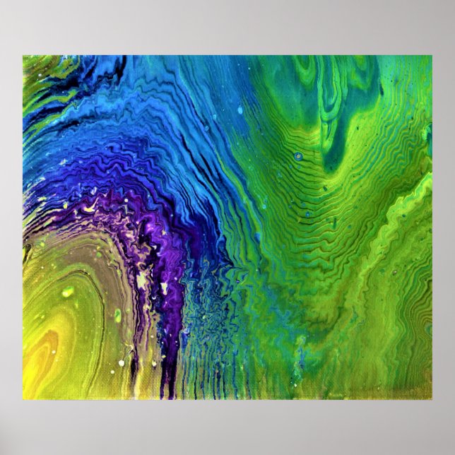 Abstrakt Färg Studie 12. Poster (Framsidan)