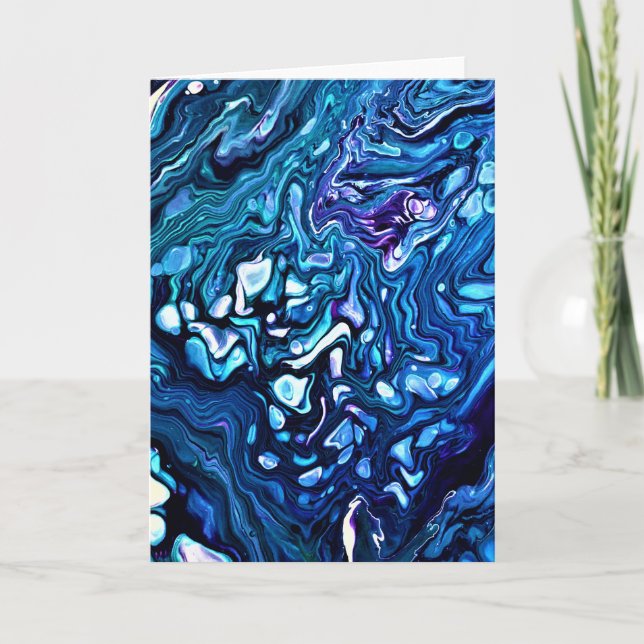 Abstrakt Färg Studie 133, kort (Framsida)