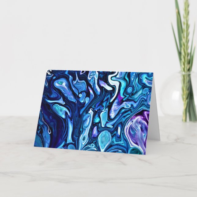 Abstrakt Färg Studie 138, kort (Framsida)