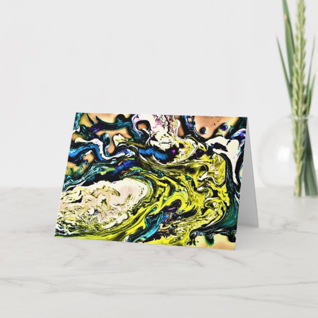 Abstrakt Färg Studie 13, kort (Framsida)