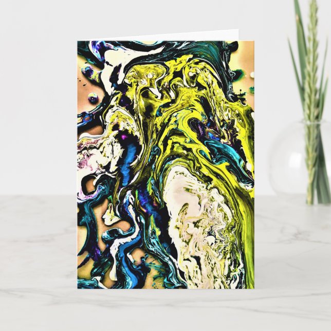 Abstrakt Färg Studie 13, kort (Framsida)