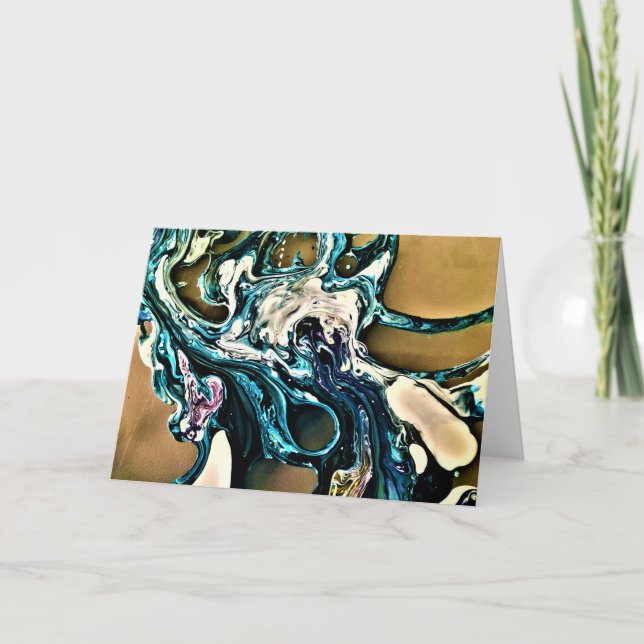 Abstrakt Färg Studie 14, kort (Framsida)