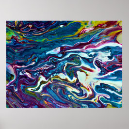 Abstrakt Färg Studie 151. Poster