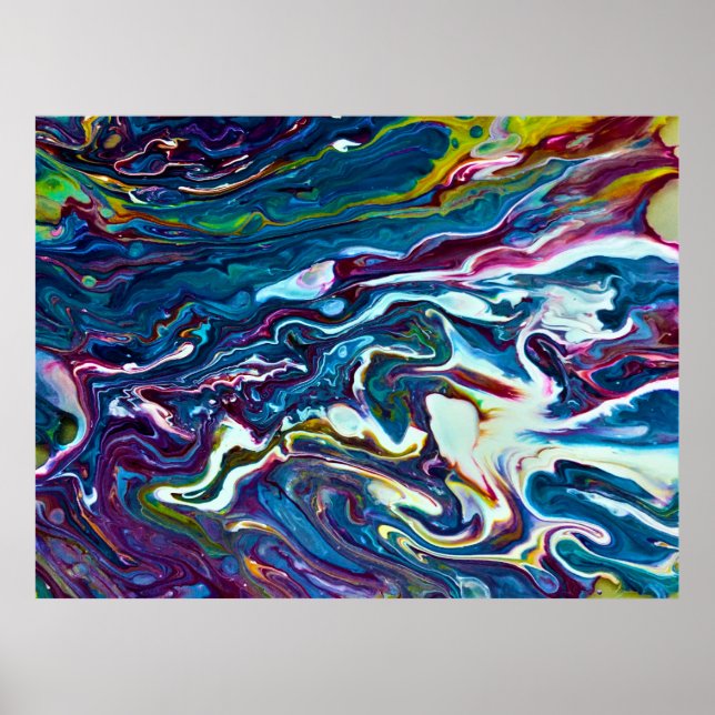 Abstrakt Färg Studie 151. Poster (Framsidan)