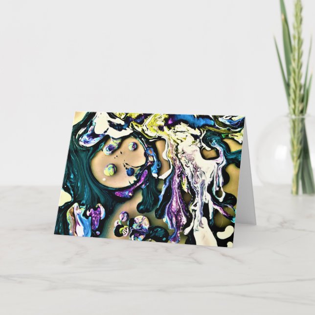 Abstrakt Färg Studie 15, kort (Framsida)