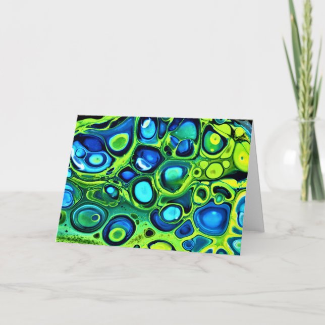 Abstrakt Färg Studie 161, kort (Framsida)