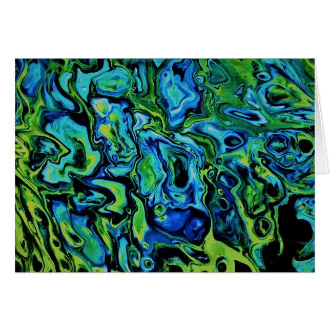 Abstrakt Färg Studie 163, kort (Framsidan Horizontal)
