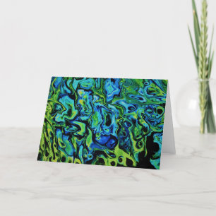 Abstrakt Färg Studie 163, kort