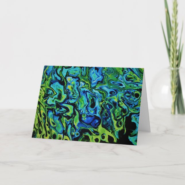 Abstrakt Färg Studie 163, kort (Framsida)