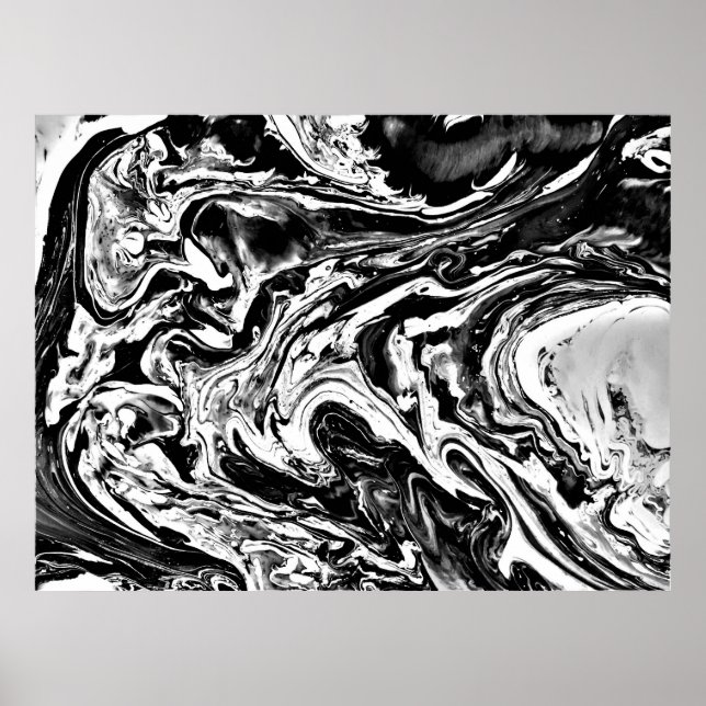 Abstrakt Färg Studie 16 / Noir Poster (Framsidan)