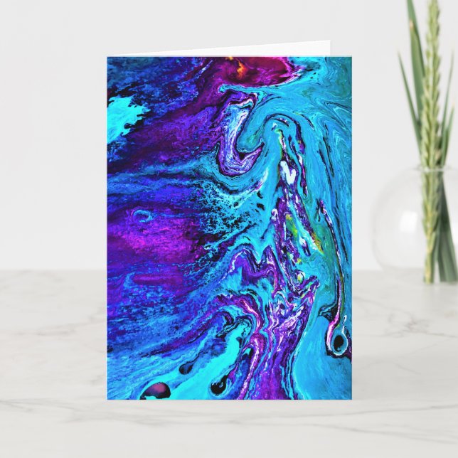 Abstrakt Färg Studie 17, kort (Framsida)