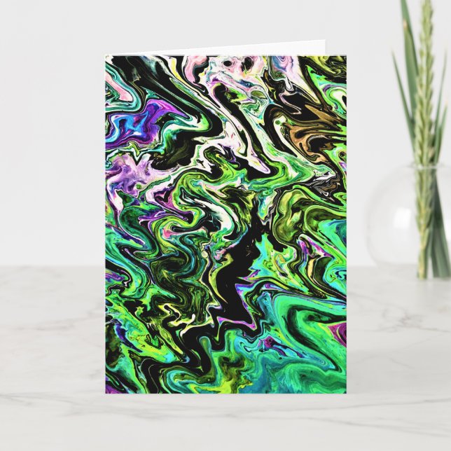 Abstrakt Färg Studie 183, kort (Framsida)